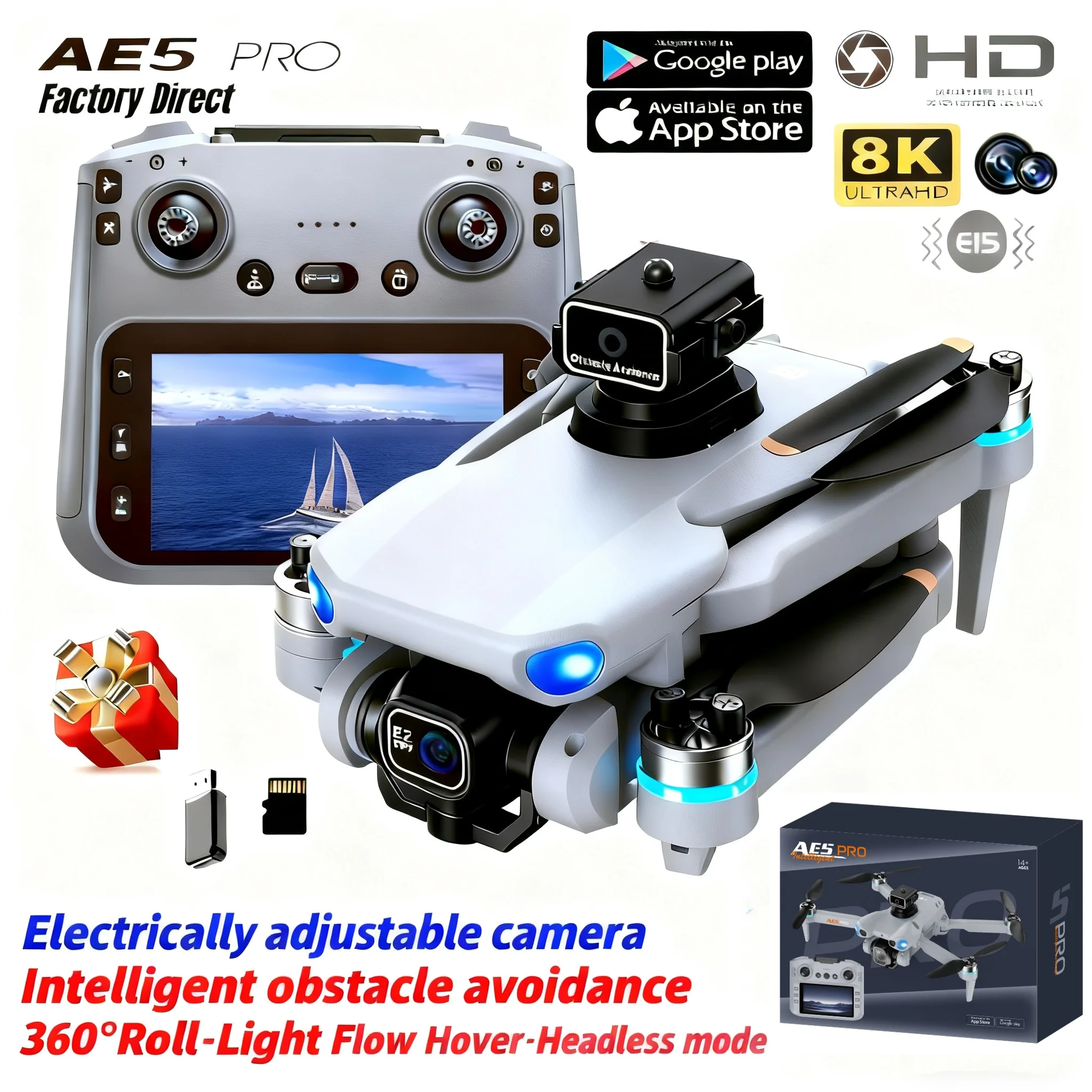 Drone Multispectral - Дрон AE5 Pro 8K HD с