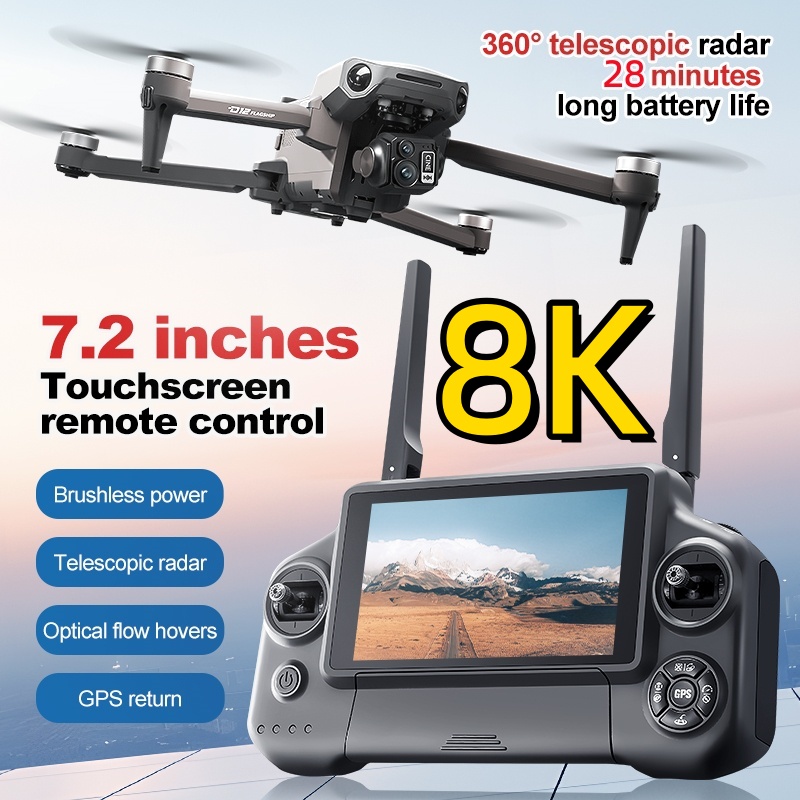 Квадрокоптер 8K с 3-осевым под – обзор и цена Drone Mapping