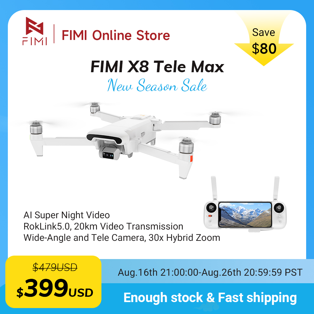 Дрон FIMI X8 Tele Max 4K профе – обзор и цена Drone Thermal Imaging